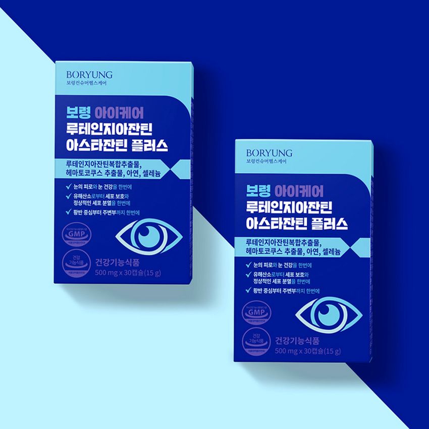 보령 루테인 지아잔틴 아스타잔틴 플러스 올인원 눈건강 30캡슐, 3개